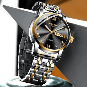 Belushi Luxury Quartz Men's Business Wristwatch - Waterproof Stainless Steel Anti-Scatch Watch - BRANDNMART