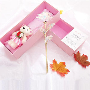 Valentine's day Creative 24K Foil Gold Rose Gift - BRANDNMART