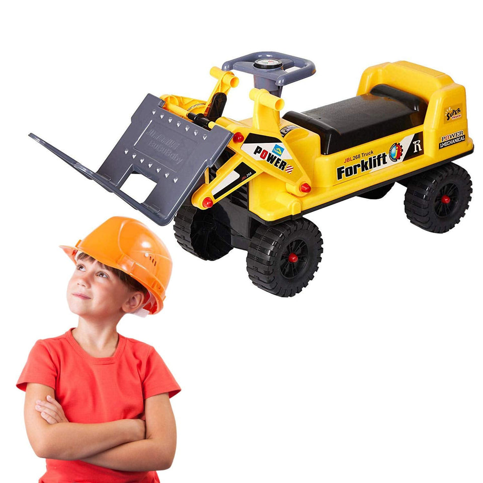 PRide-on Forklift Construction Truck Toy for Children - BRANDNMART