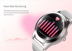 Plumzong Luxury Galaxy Smart Wristwatch For Women IOS & Android KW10 - BRANDNMART
