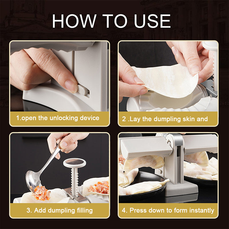 Double Head Automatic Dumplings Mold - BRANDNMART