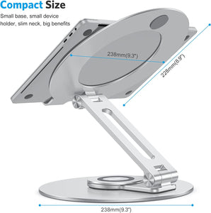 ESZ1 Adjustable Laptop Stand with 360° Rotating Base - BRANDNMART