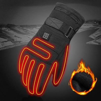 Electric Battery Heated Gloves - Rechargeable Waterproof Touchscreen Support Heated Gloves - BRANDNMART