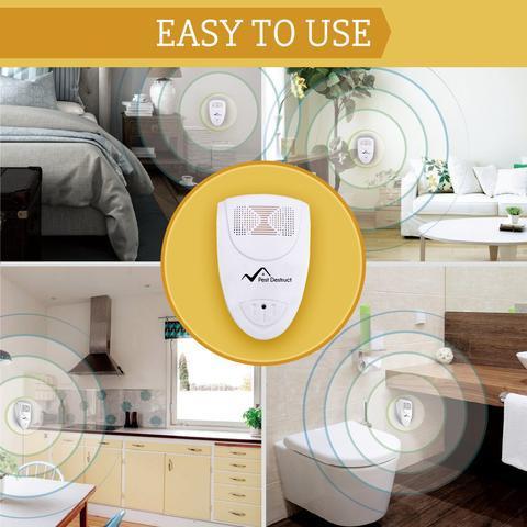 Ultrasonic Cockroach Repeller - 100% Get Rid of Cockroaches - Pest Destruct™ - BRANDNMART