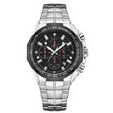Wwoor Luxury Sports Relogio Masculino Men's Watch - Full Steel Waterproof Chronograph Quartz Wristwatch - BRANDNMART