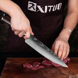 Damascus Kitchen Utility Knife - BRANDNMART