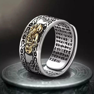 Feng Shui Pixiu Mantra Ring - BRANDNMART