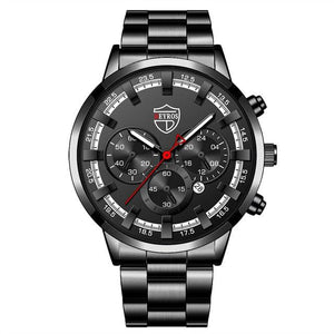 Deyros Luxury Quartz Men's Business Wristwatch - Stainless Steel Casual Watch - BRANDNMART