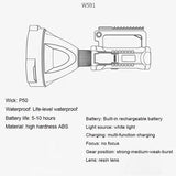 Rechargeable Handheld Spotlight Flashlight 90000 High Lumens - BRANDNMART