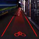 Laser and LED Rear Bike Bicycle Tail Light - BRANDNMART