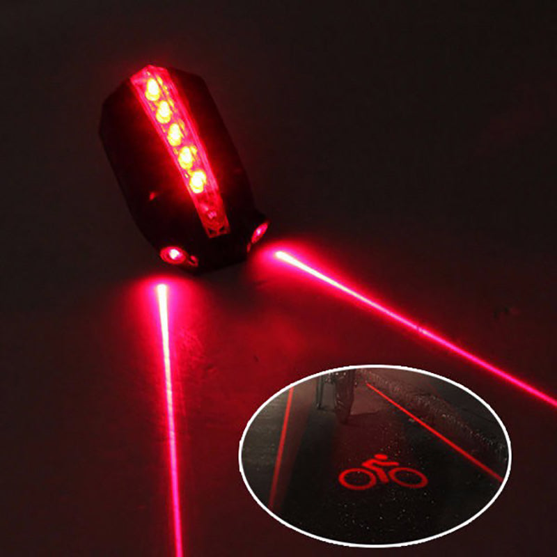 Laser and LED Rear Bike Bicycle Tail Light - BRANDNMART