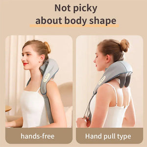 Neck and shoulder massager with heat