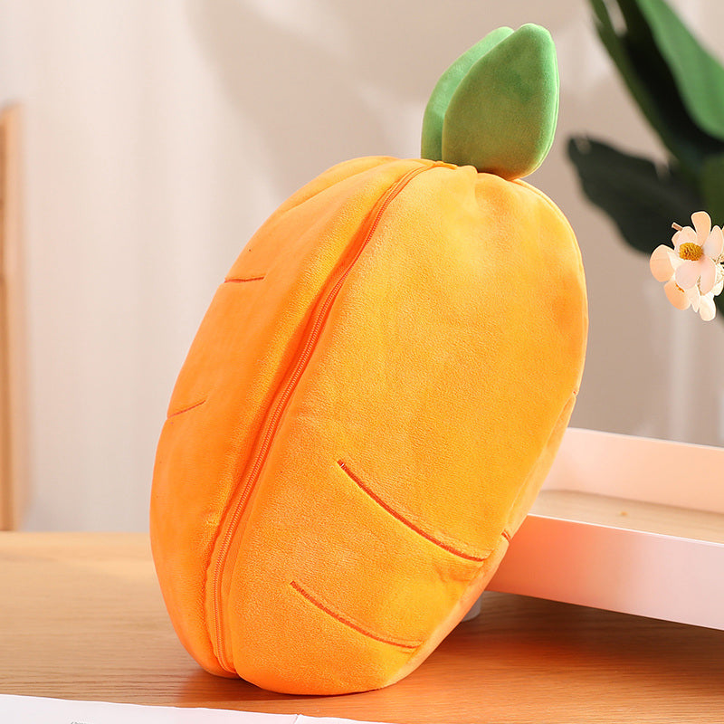 Brandnmart Strawberry Carrot Ears Zipper Bunny Plushie