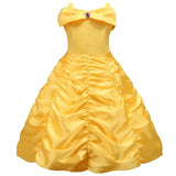 Kids Belle Costume Girl Halloween Princess Cosplay Party Dress Children Rapunzel Cinderella Anna Elsa Encanto Birthday Clothes