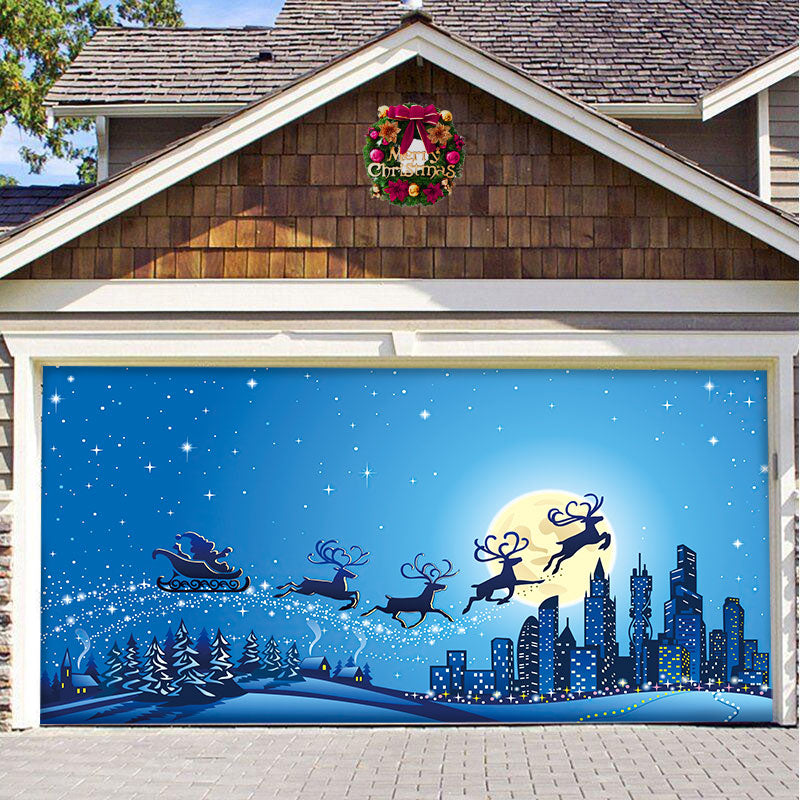 Santa's Merry Christmas Garage Door Mural Ornament - BRANDNMART