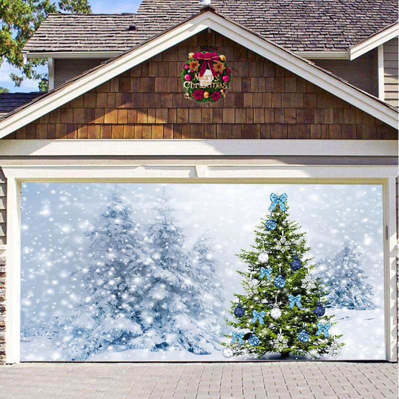 Santa's Merry Christmas Garage Door Mural Ornament - BRANDNMART