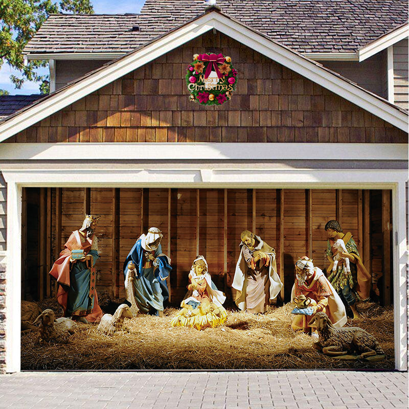 Santa's Merry Christmas Garage Door Mural Ornament - BRANDNMART