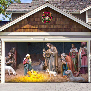 Santa's Merry Christmas Garage Door Mural Ornament - BRANDNMART