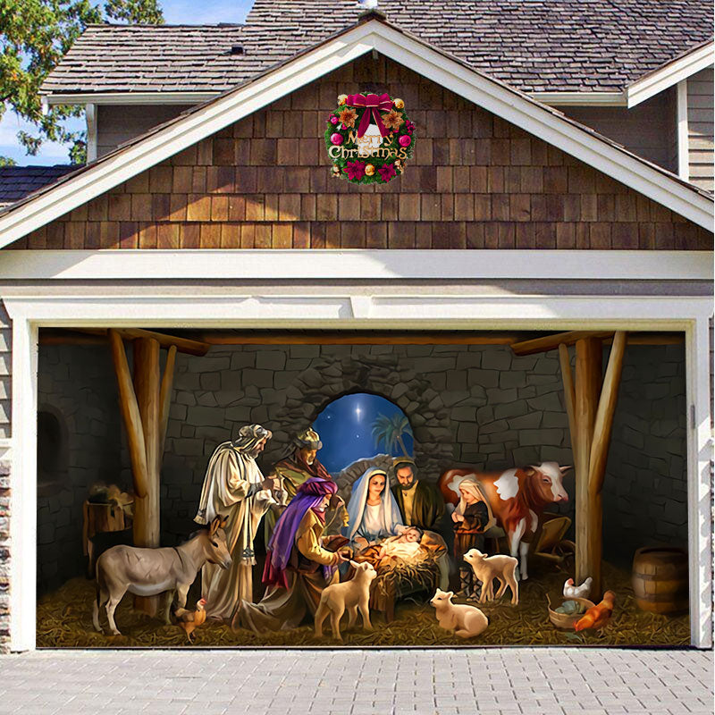 Santa's Merry Christmas Garage Door Mural Ornament - BRANDNMART