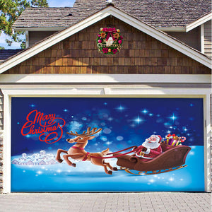 Santa's Merry Christmas Garage Door Mural Ornament - BRANDNMART
