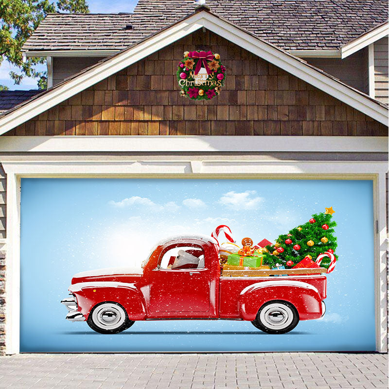 Santa's Merry Christmas Garage Door Mural Ornament - BRANDNMART