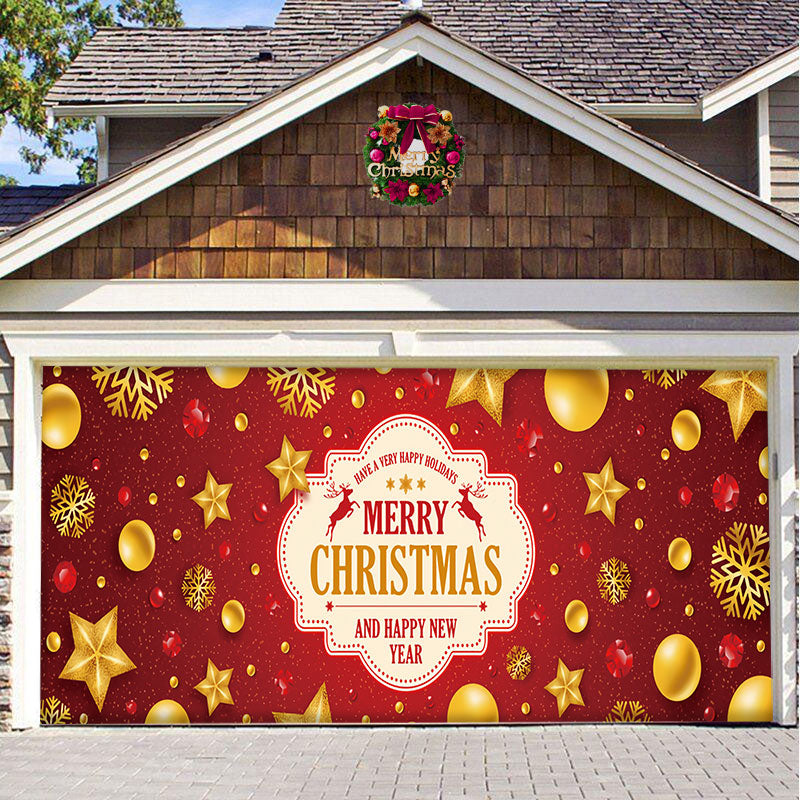 Santa's Merry Christmas Garage Door Mural Ornament - BRANDNMART