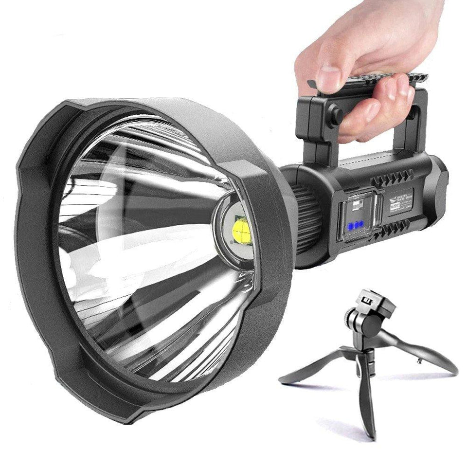 Rechargeable Handheld Spotlight Flashlight 90000 High Lumens - BRANDNMART