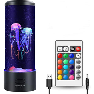 LED Remote Control Fantasy Jellyfish Lamp - BRANDNMART