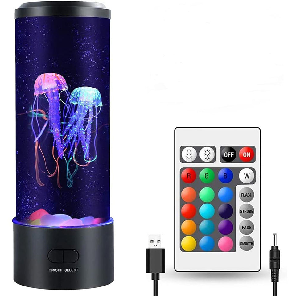 LED Remote Control Fantasy Jellyfish Lamp - BRANDNMART