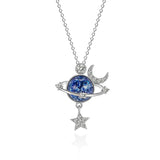 Moon & Stars Planet Necklace - BRANDNMART