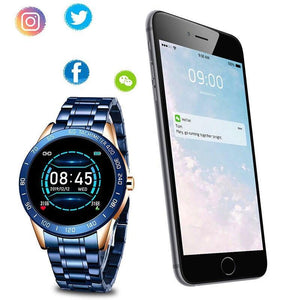 Luxury Watch - Fitness Tracker, Blood/Heart Monitor, Phone Sync - BRANDNMART