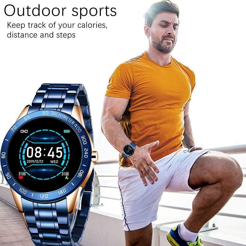 Glen Luxury Smart Watch - Heart Rate Monitor Blood Pressure Fitness Tracker Sport Watch - BRANDNMART