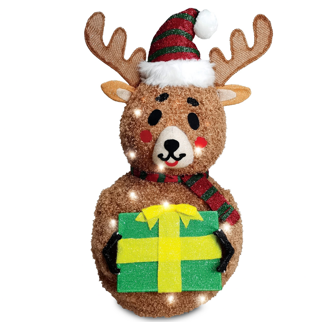 3 FT Collapsible Reindeer LED Yard Light