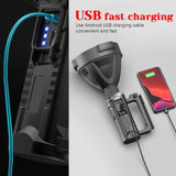Rechargeable Handheld Spotlight Flashlight 90000 High Lumens - BRANDNMART
