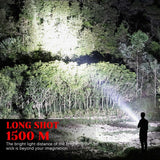 Rechargeable Handheld Spotlight Flashlight 90000 High Lumens - BRANDNMART