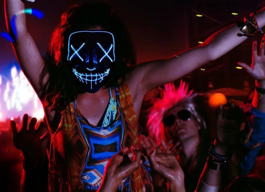 Halloween Party Cosplay LED Purge Mask - Blink Dealz