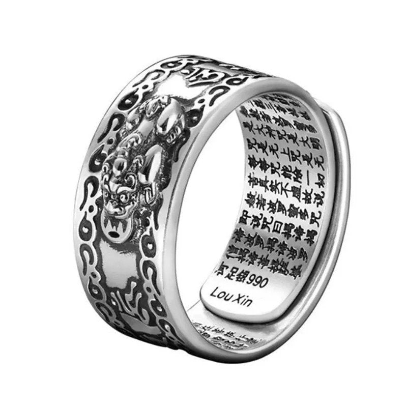 Feng Shui Pixiu Mantra Ring - BRANDNMART