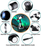 Space Telescope - 150X High Power Zoom HD Stellina Telescope with Tripod - BRANDNMART