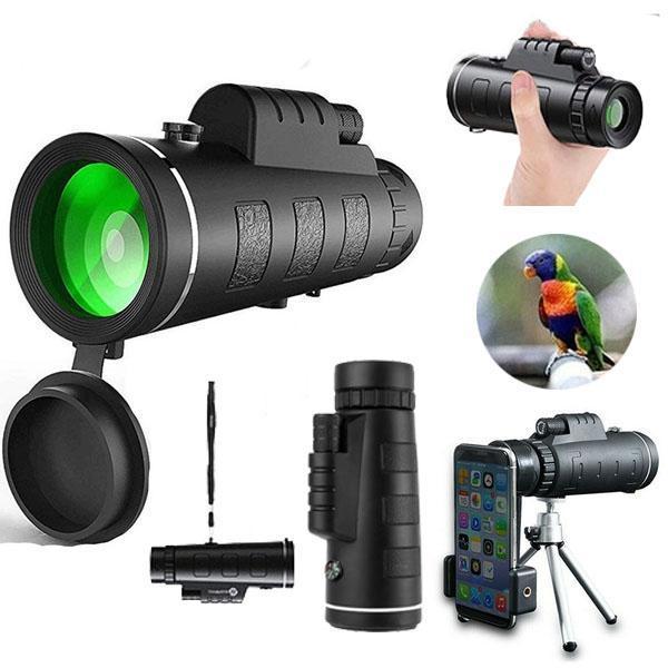 Starscope Monocular - Professional High Power Zoom Monocular with Tripod & Smartphone Holder