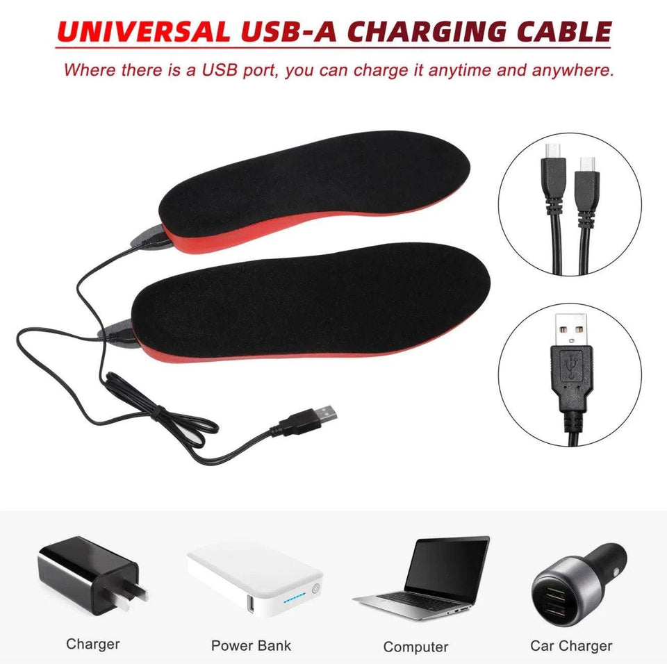 Rechargeable Heated Insoles - Mens and Womens Winter heated Insoles - BRANDNMART