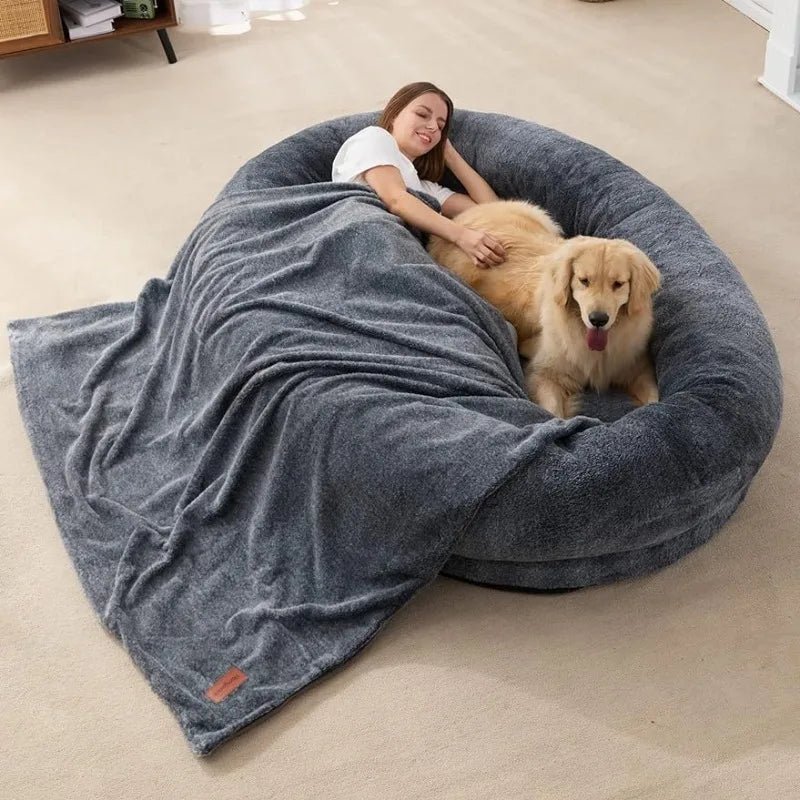 Large-Human-Dog-Bed-Bean-Bag-Bed-Single-Sofa-Bed-Human-Bean-Bag-Dog-Bed-with1